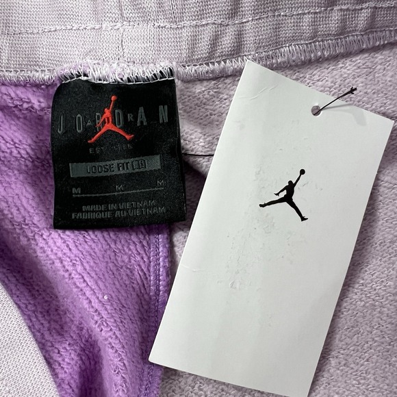 Air Jordan Bi-Color Terry‎ Fleece Shorts Lilac Purple DX0391-532 Women's Medium - Picture 5 of 10